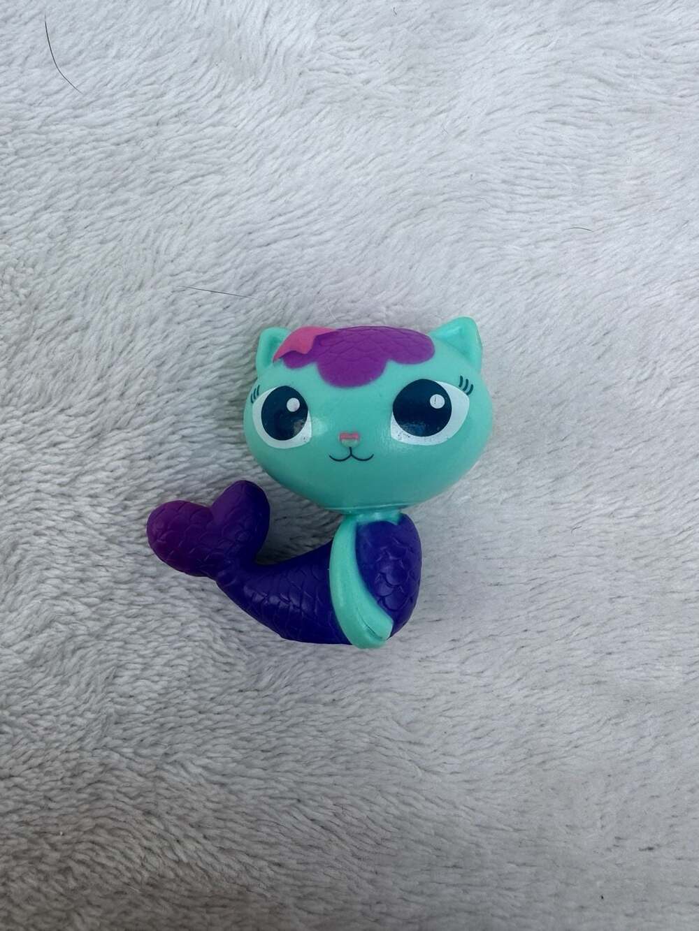 Gabby's Dollhouse MerCat Figure Teal Purple Kitty Mermaid Toy